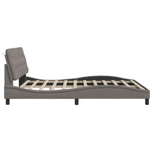 Σκελετός Κρεβατιού Χωρίς Στρώμα Taupe 180x200 εκ. Υφασμάτινο - Pakobazaar