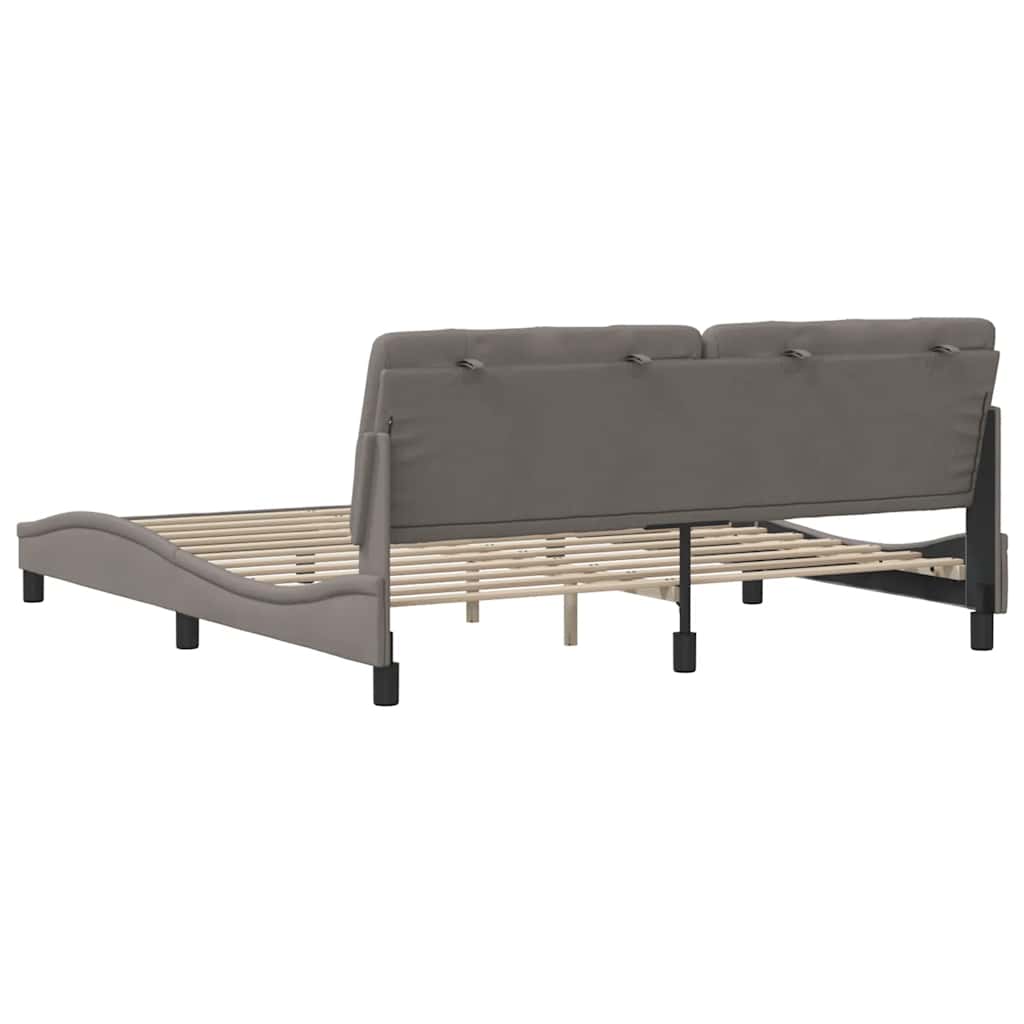 Σκελετός Κρεβατιού Χωρίς Στρώμα Taupe 180x200 εκ. Υφασμάτινο