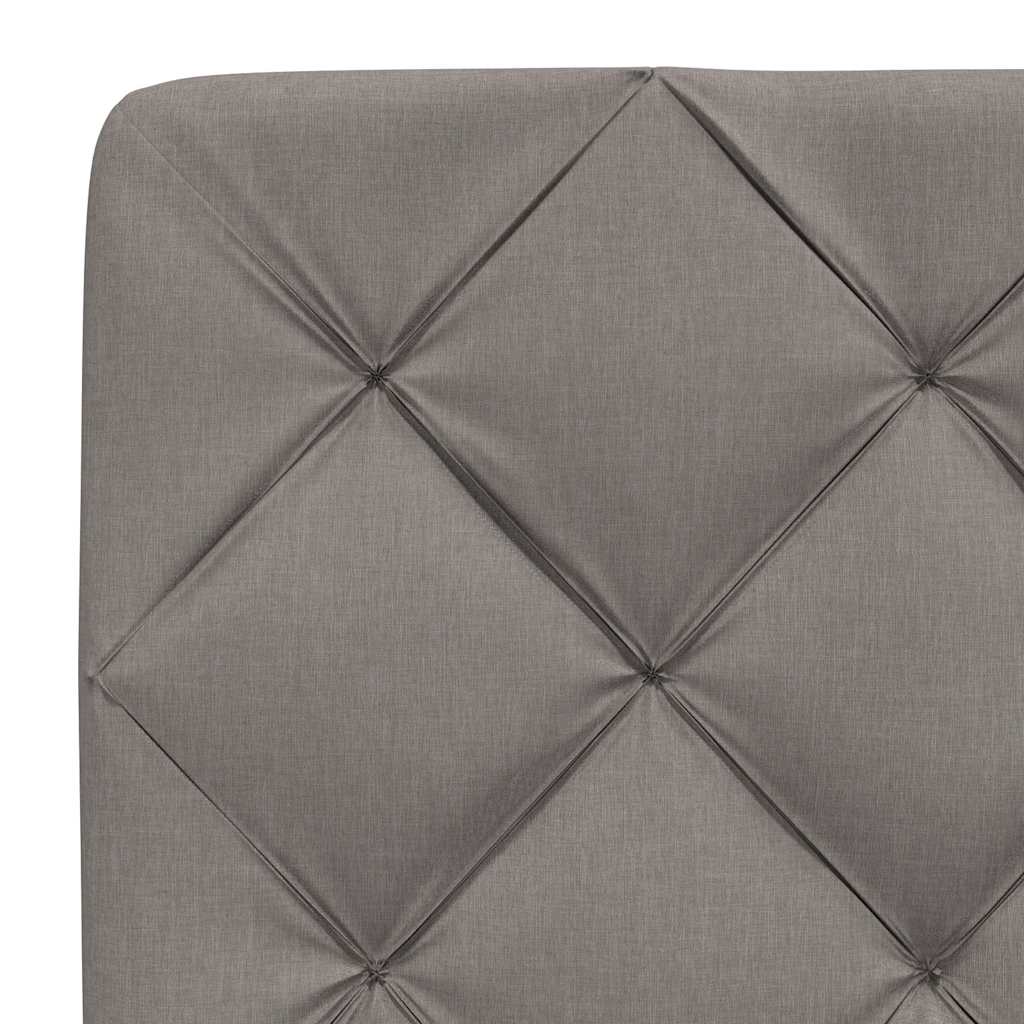 Σκελετός Κρεβατιού Χωρίς Στρώμα Taupe 200x200 εκ.Υφασμάτινο - Pakobazaar