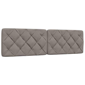 Πλαίσιο κρεβατιού με LED χωρίς στρώμα Taupe 180x200 cm Ύφασμα - Pakobazaar