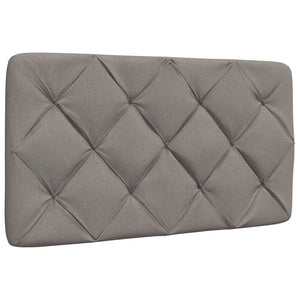 Κρεβάτι με Στρώμα Taupe 80x200 εκ. Υφασμάτινο