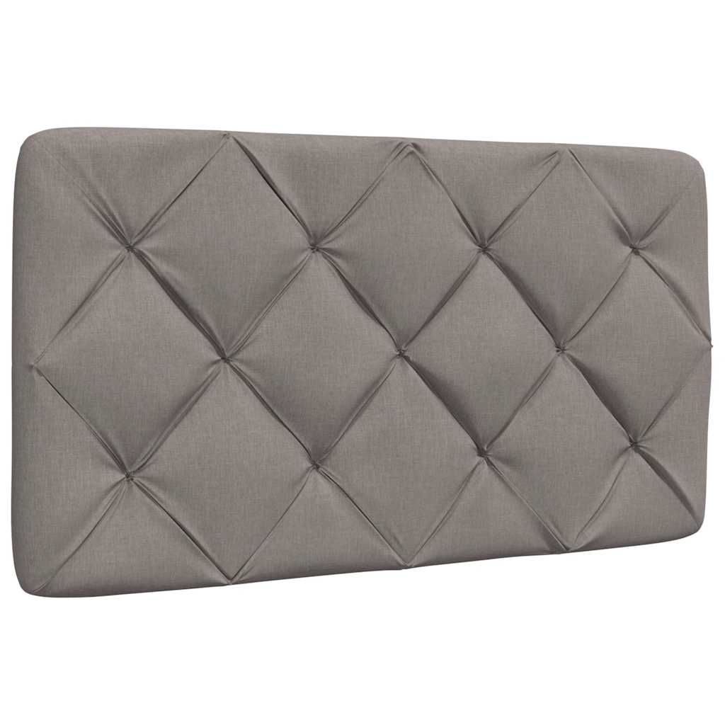 Κρεβάτι με Στρώμα Taupe 90x200 εκ. Υφασμάτινο