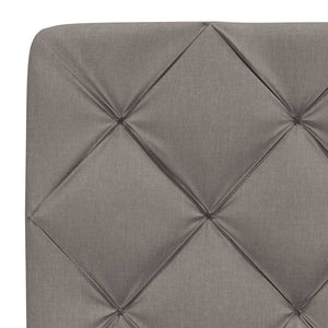 Κρεβάτι με Στρώμα Taupe 160x200 εκ. Υφασμάτινο