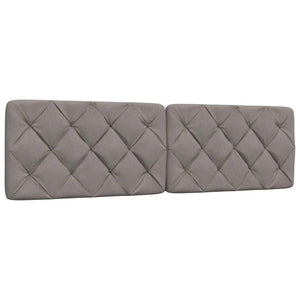 Κρεβάτι με Στρώμα Taupe 200x200 εκ. Υφασμάτινο