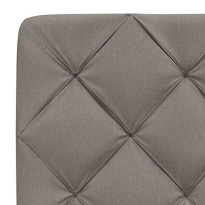Κρεβάτι με Στρώμα Taupe 200x200 εκ. Υφασμάτινο