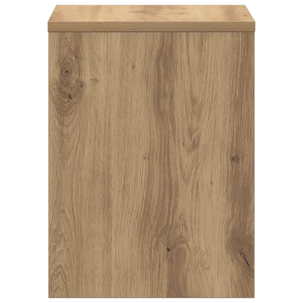 Κομοδίνο Χρώμα Αρτισιανή Δρυς 40 x 30 x 40 εκ. από Επεξ. Ξύλο