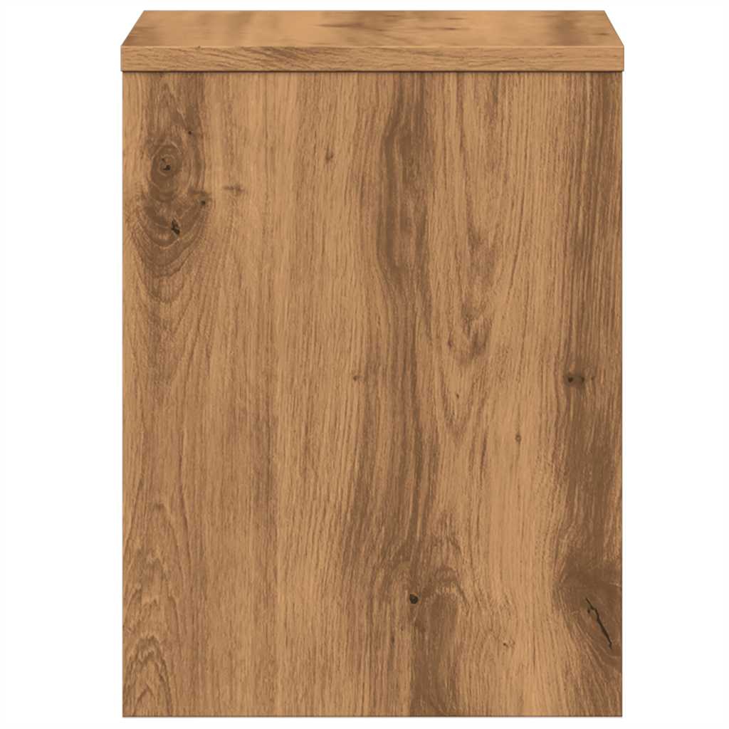 Κομοδίνα 2 τεμ. Αρτισιανή Δρυς 40x30x40 εκ. από Επεξεργ. Ξύλο