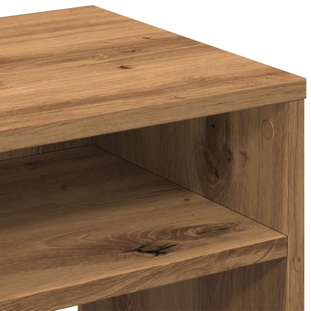 Κομοδίνα 2 τεμ. Αρτισιανή Δρυς 40x30x40 εκ. από Επεξεργ. Ξύλο