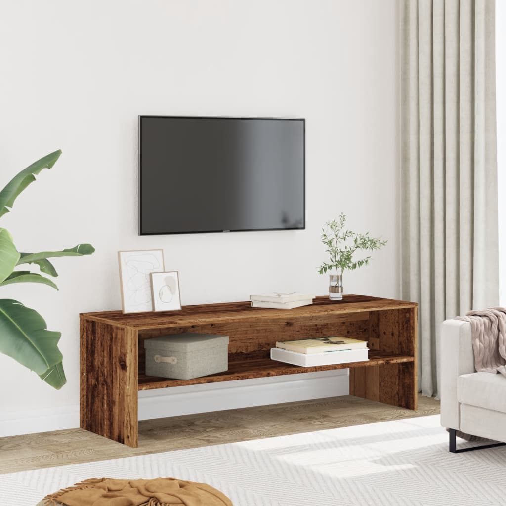 Έπιπλο Τηλεόρασης Όψη Παλαιού Ξύλου 120x40x40 εκ. Επεξ. Ξύλο - Pakobazaar
