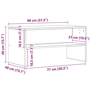 Έπιπλο Τηλεόρασης Αρτισιανή Δρυς 80x40x40 εκ Επεξ. Ξύλο