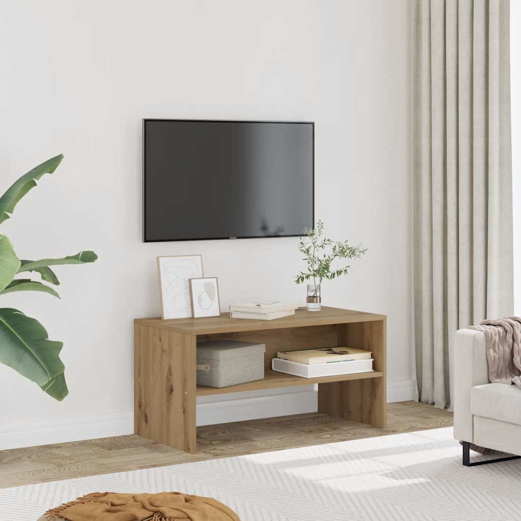 Έπιπλο Τηλεόρασης Αρτισιανή Δρυς 80x40x40 εκ Επεξ. Ξύλο