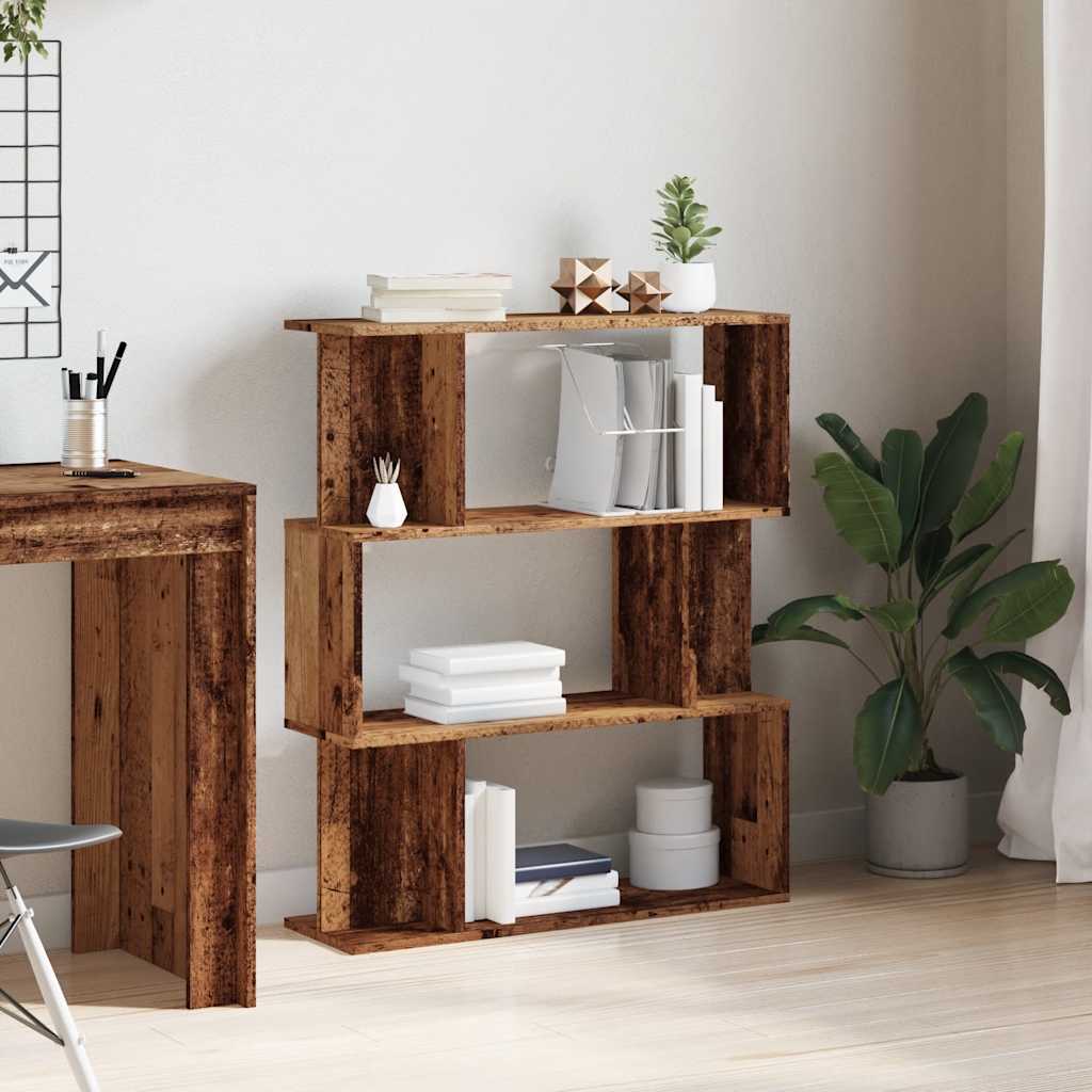 ντουλάπι βιβλίων  Παλιό ξύλο 80x24x96 cm Κατασκευασμένο ξύλο