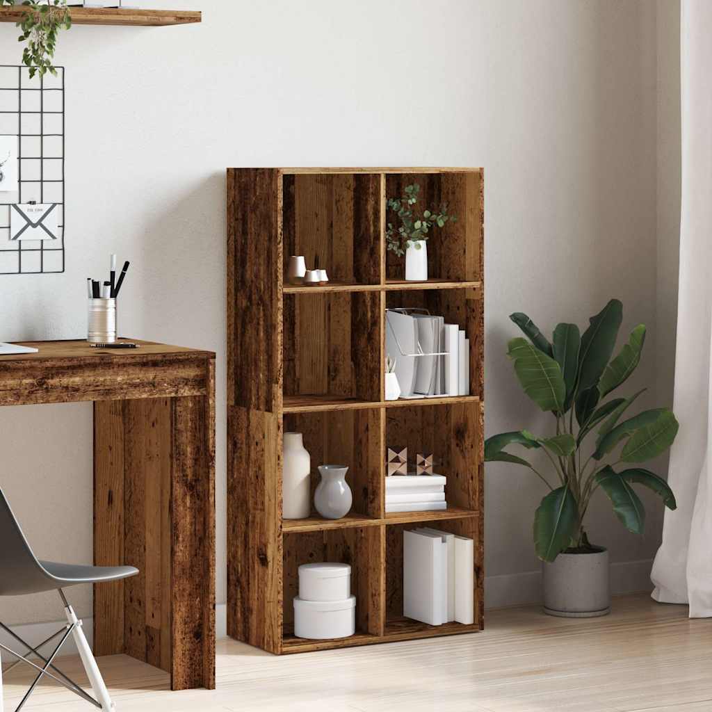 ντουλάπι βιβλίων  Παλιό ξύλο 66x30x130 cm Κατασκευασμένο ξύλο