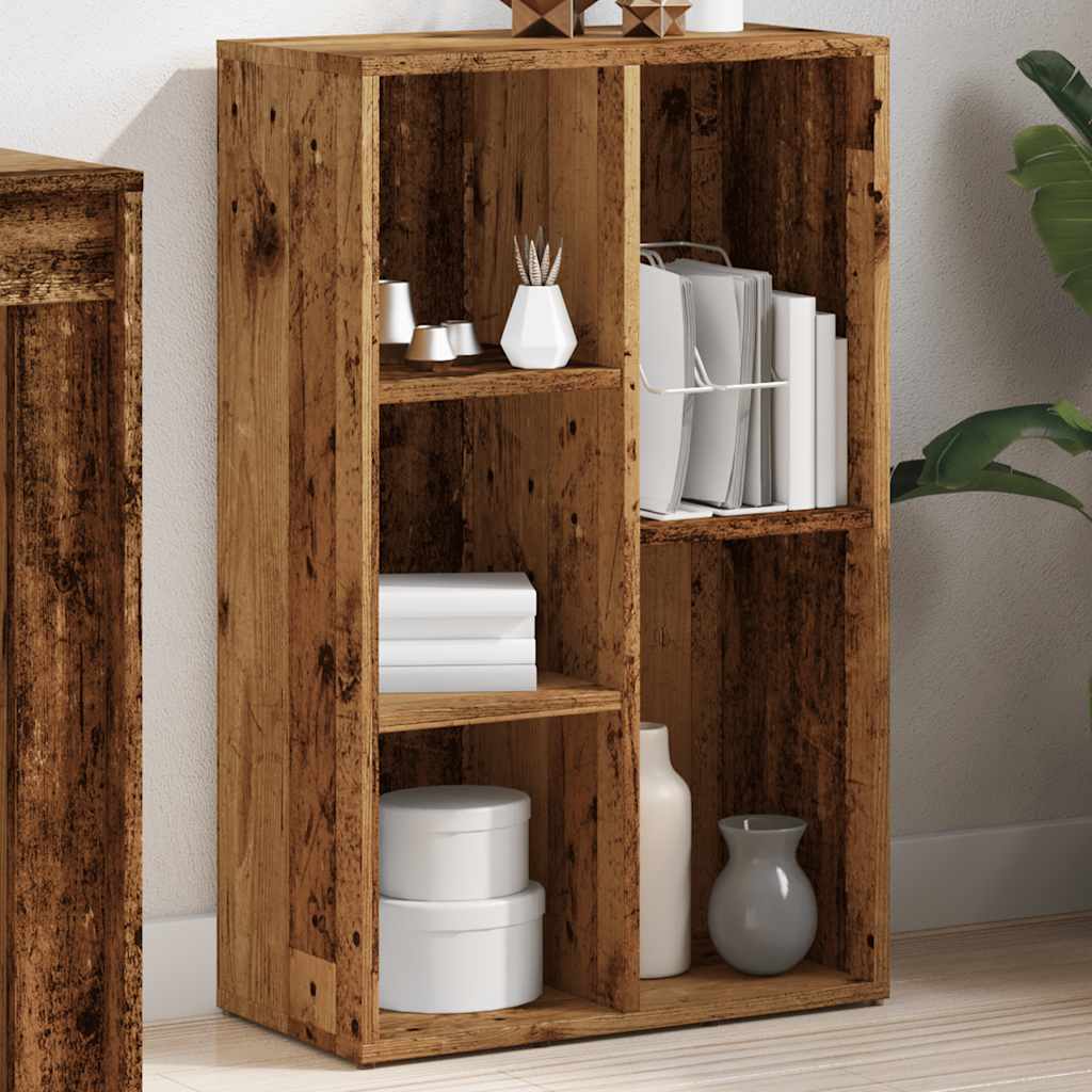 ντουλάπι βιβλίων  Παλιό ξύλο 66x30x130 cm Κατασκευασμένο ξύλο