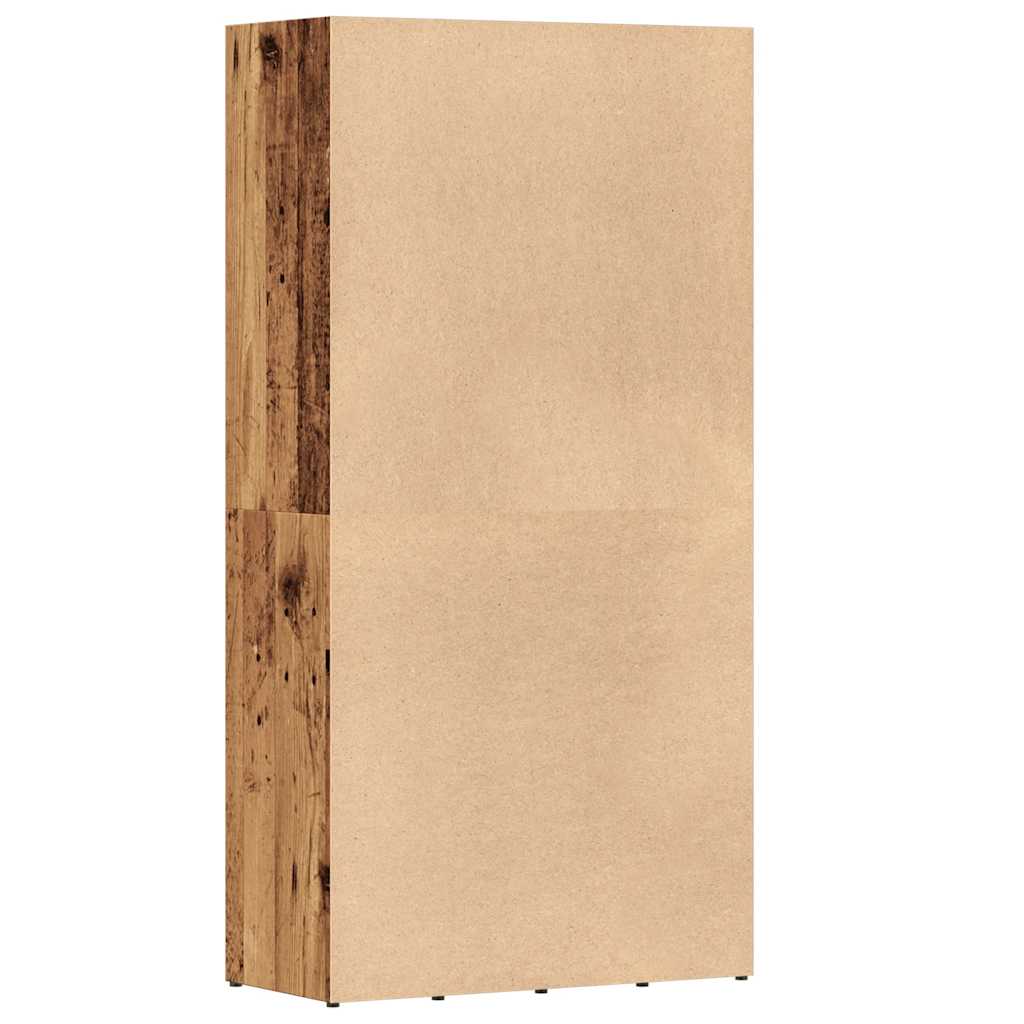 ντουλάπι βιβλίων  Παλιό ξύλο 66x30x130 cm Κατασκευασμένο ξύλο