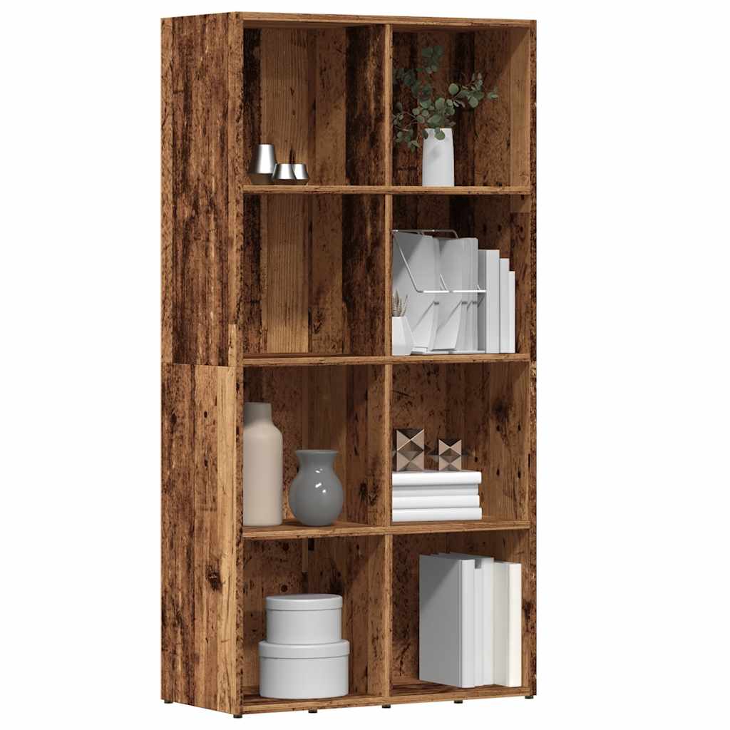 ντουλάπι βιβλίων  Παλιό ξύλο 66x30x130 cm Κατασκευασμένο ξύλο