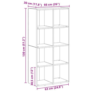 Ντουλάπι βιβλίων Artisan Oak 66x30x130 cm Κατασκευασμένο ξύλο - Pakobazaar