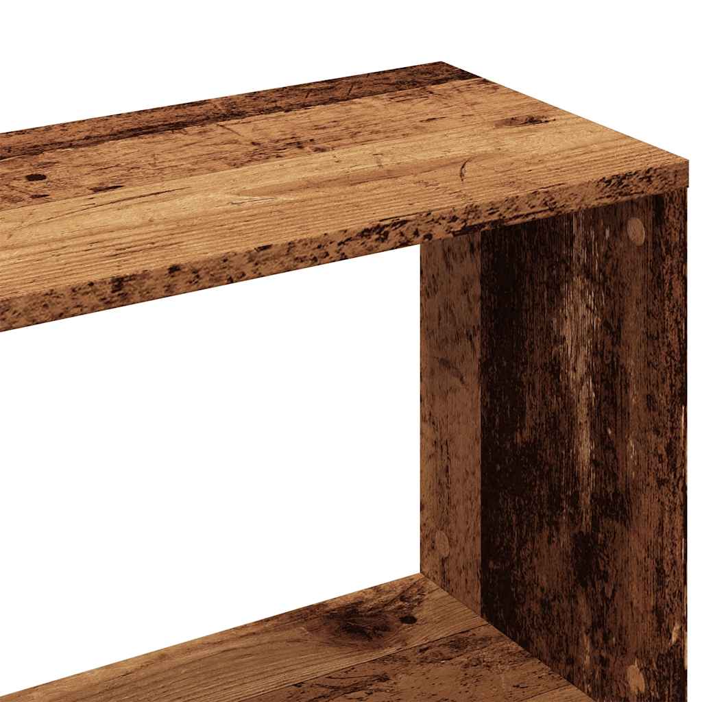 Ντουλάπι βιβλίων Παλιό ξύλο 80x24x192 cm Κατασκευασμένο ξύλο - Pakobazaar