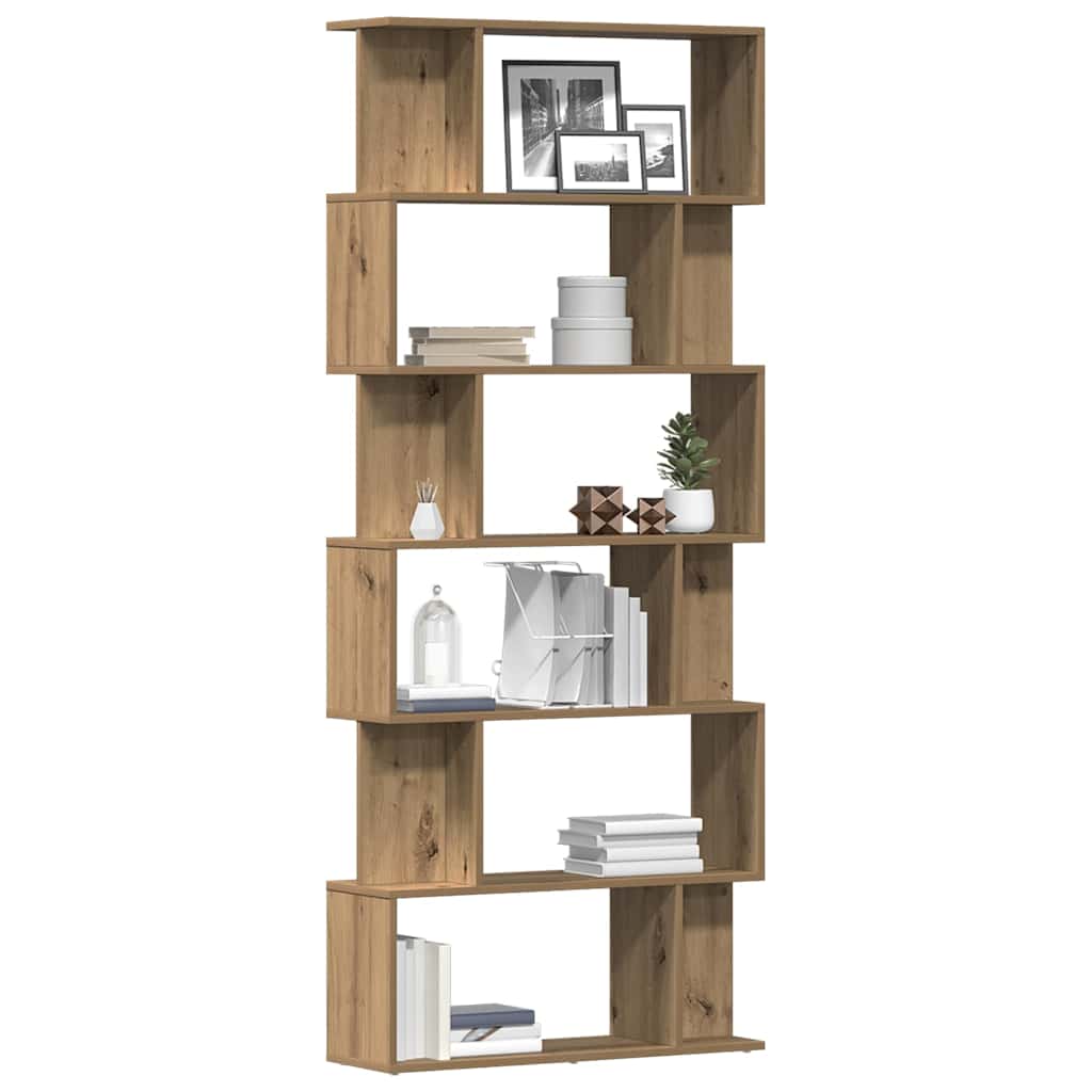 Ντουλάπι βιβλίων Artisan Oak 80x24x192 cm Κατασκευασμένο ξύλο - Pakobazaar