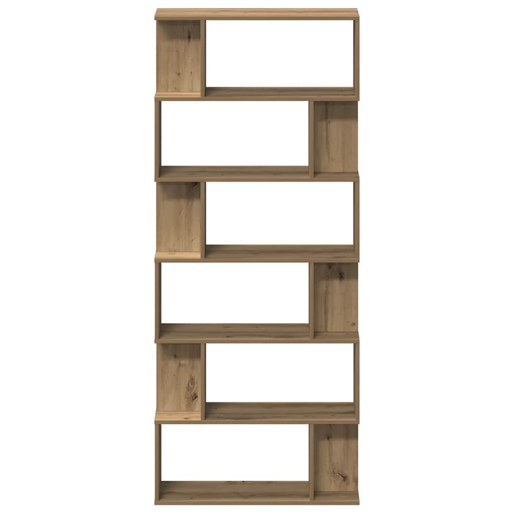 Ντουλάπι βιβλίων Artisan Oak 80x24x192 cm Κατασκευασμένο ξύλο - Pakobazaar