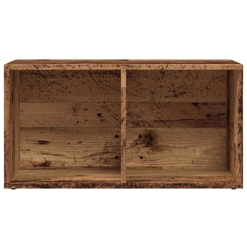 LP Κουτί Αποθήκευσης Όψη Παλαιού Ξύλου 69,5x34x36 εκ. Επεξ.Ξύλο - Pakobazaar