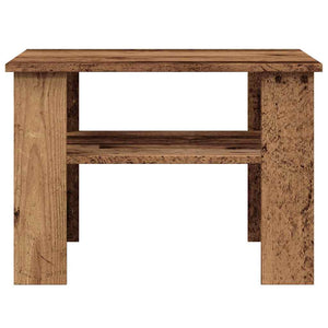 Τραπεζάκι σαλονιού παλιό ξύλο 60x60x42 cm Ξύλο μηχανής