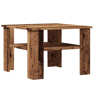 Τραπεζάκι σαλονιού παλιό ξύλο 60x60x42 cm Ξύλο μηχανής