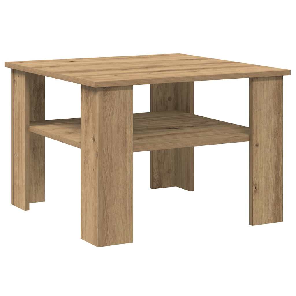 Τραπεζάκι σαλονιού Artisan Oak 60x60x42 cm Κατασκευασμένο ξύλο - Pakobazaar