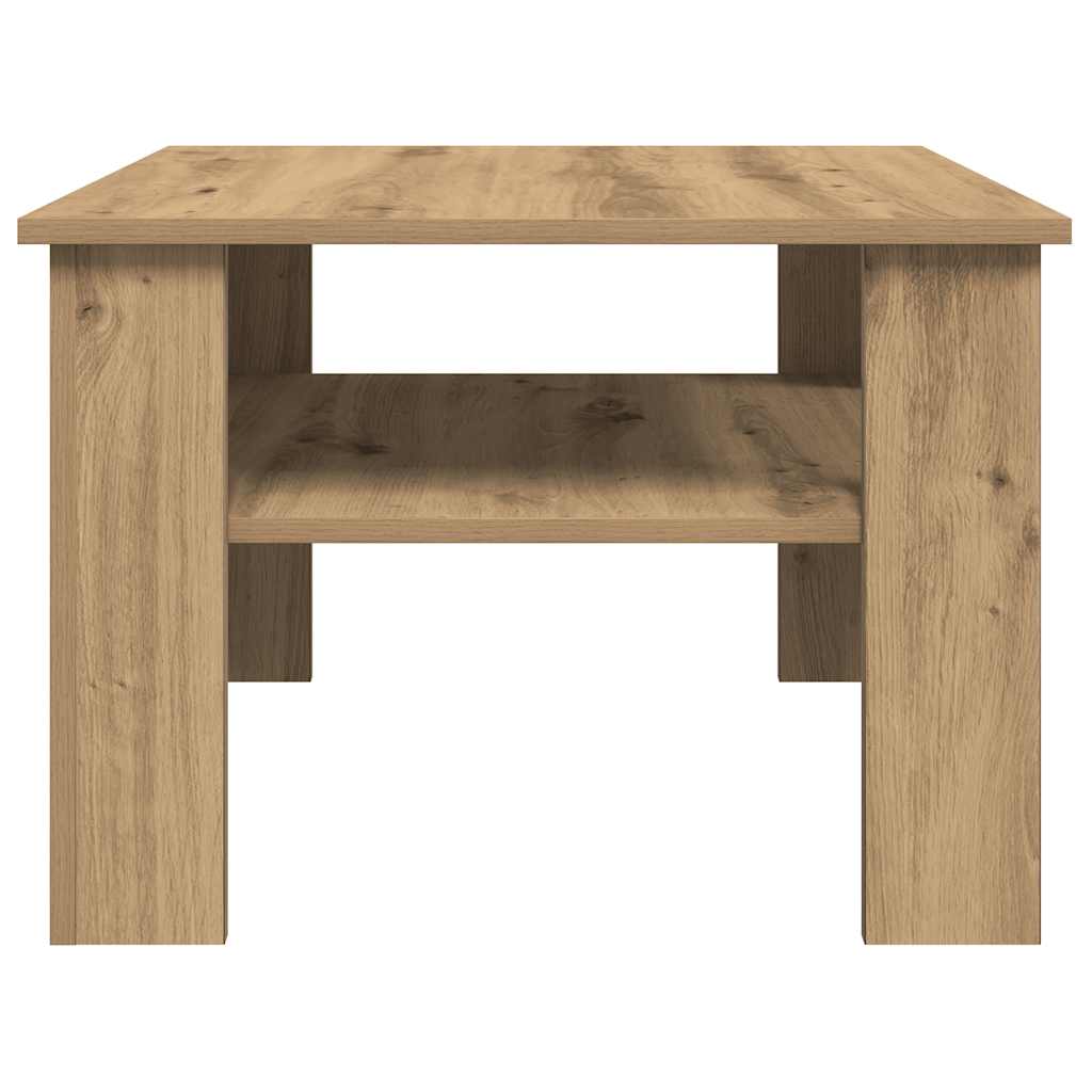 Τραπεζάκι σαλονιού Artisan Oak 60x60x42 cm Κατασκευασμένο ξύλο - Pakobazaar