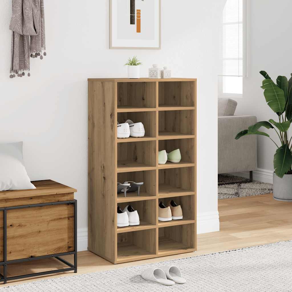 Ράφι παπουτσιών Artisan Oak 54x34x100,5 cm Κατασκευασμένο ξύλο