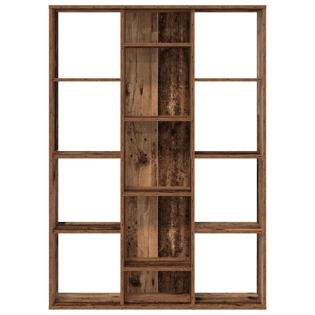 Διαχωριστικό/Βιβλιοθήκη Παλιό Ξύλο 100x24x140εκ από Μοριοσανίδα