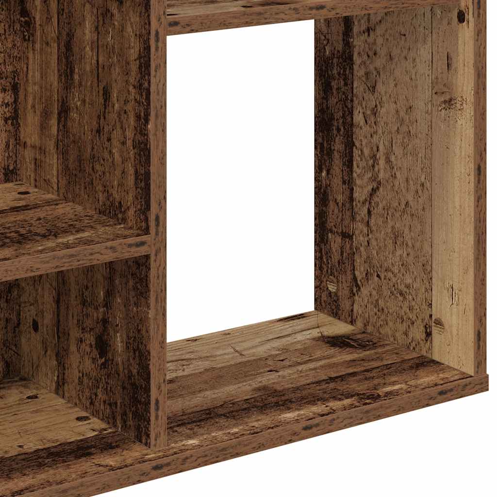 Διαχωριστικό/Βιβλιοθήκη Παλιό Ξύλο 100x24x140εκ από Μοριοσανίδα