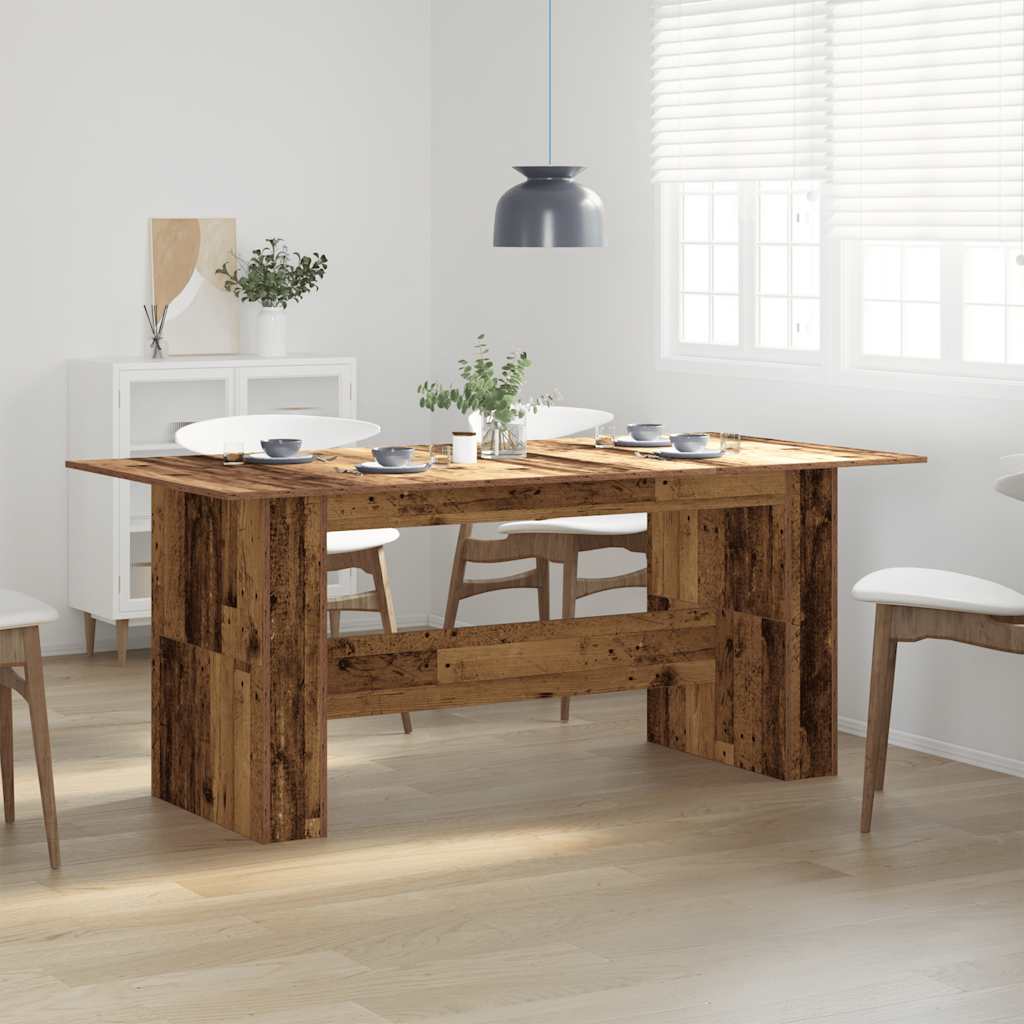 Τραπέζι τραπεζαρίας Παλιό ξύλο 180x90x76 cm Ξύλινη κατασκευή