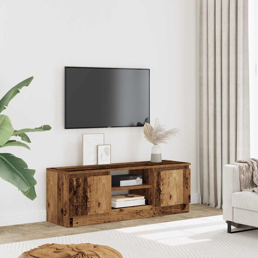 Έπιπλο Τηλεόρασης Παλιό Ξύλο 102x30x36 εκ. από Μοριοσανίδα - Pakobazaar