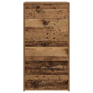 Sideboard με 6 συρτάρια Παλαιό ξύλο 50x34x96 cm Ξύλο μηχανής - Pakobazaar