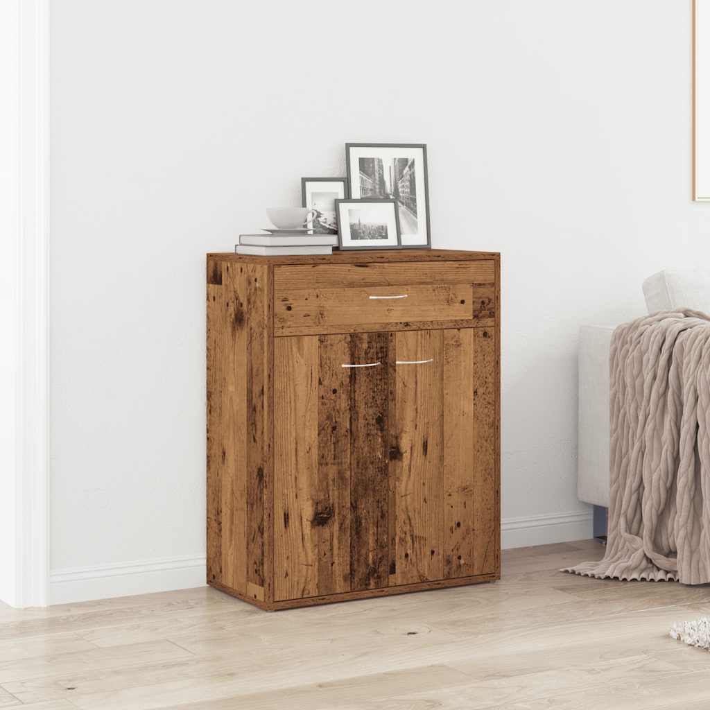 Sideboard Παλιό ξύλο 60x30x75 cm Ξύλο μηχανής - Pakobazaar