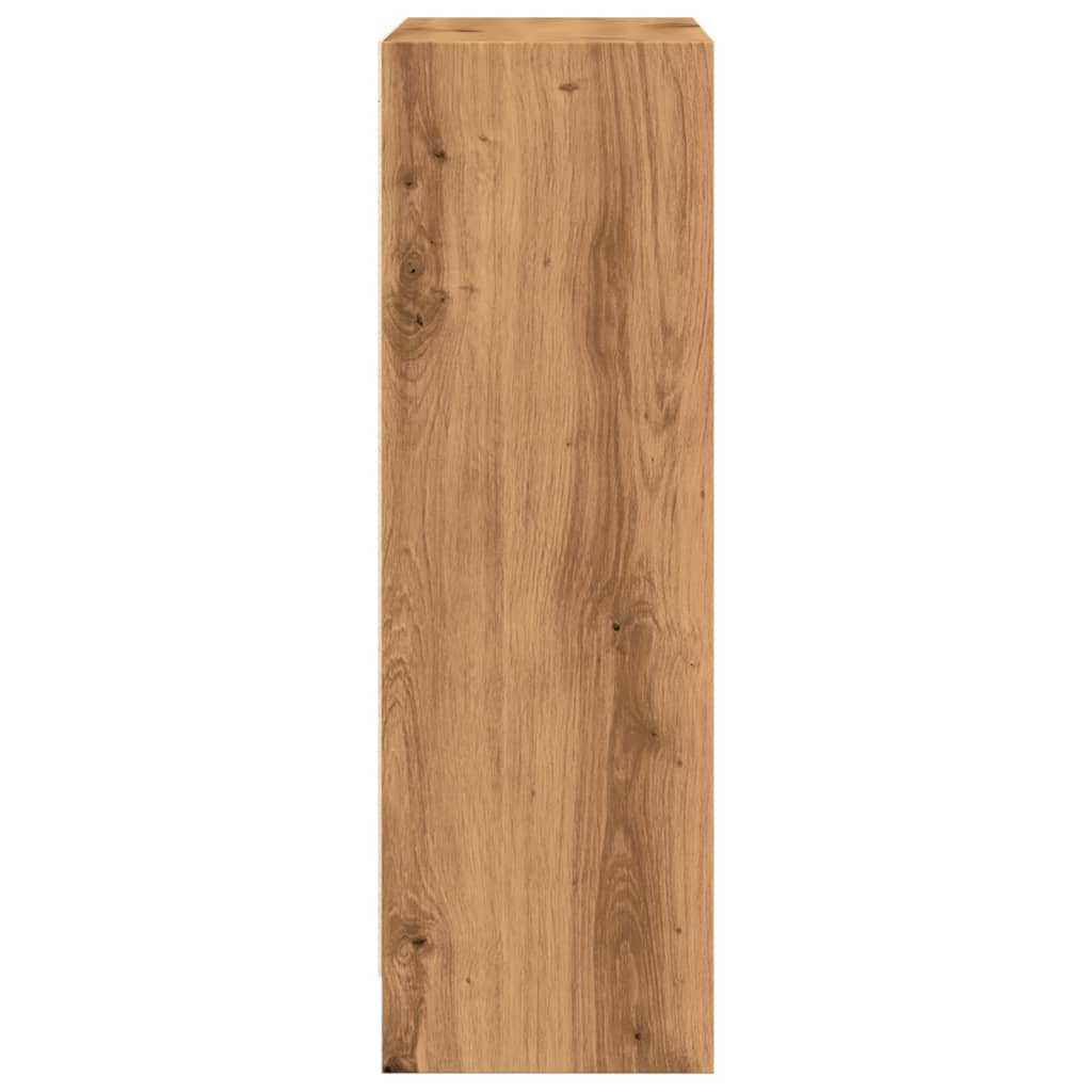 Βιβλιοθήκη Αρτισιανή Δρυς 60x24x76 εκ. από Επεξεργασμένο Ξύλο - Pakobazaar