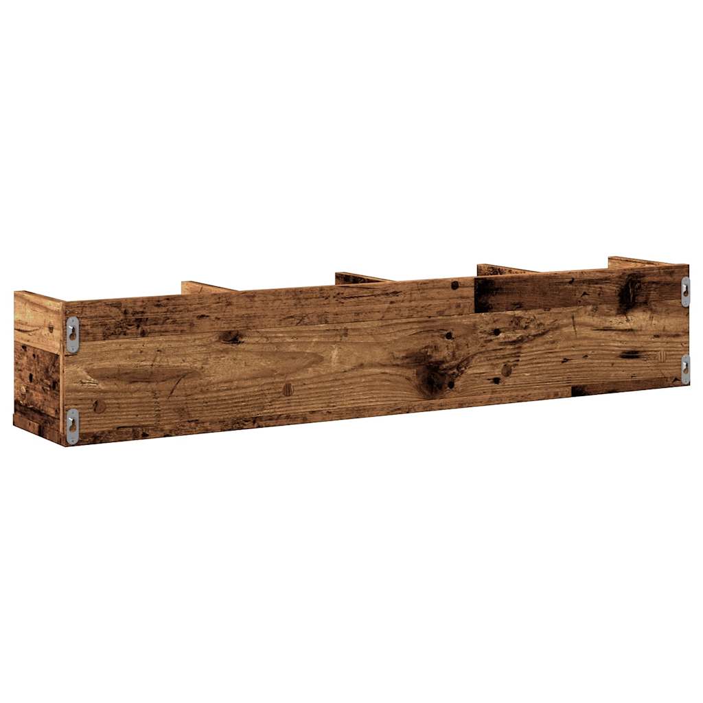 Ράφι Τοίχου για CD Παλιό Ξύλο 100 x 18 x 18 εκ. από Μοριοσανίδα - Pakobazaar
