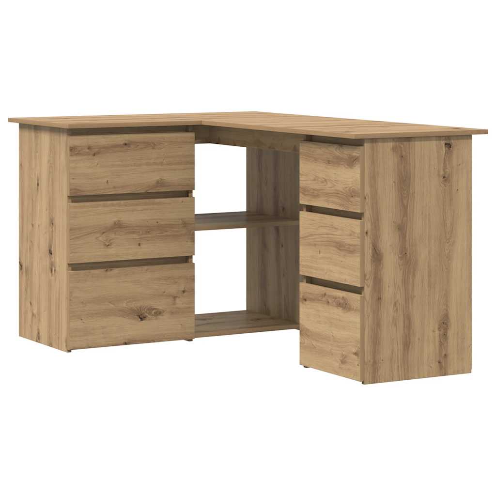 Γωνιακό γραφείο Artisan Oak 145x100x76 cm Κατασκευασμένο ξύλο - Pakobazaar