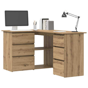 Γωνιακό γραφείο Artisan Oak 145x100x76 cm Κατασκευασμένο ξύλο - Pakobazaar
