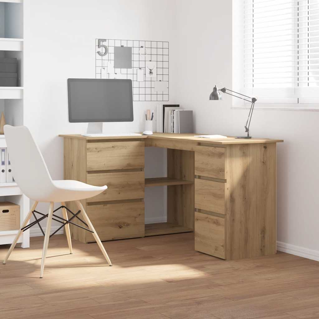Γωνιακό γραφείο Artisan Oak 145x100x76 cm Κατασκευασμένο ξύλο - Pakobazaar