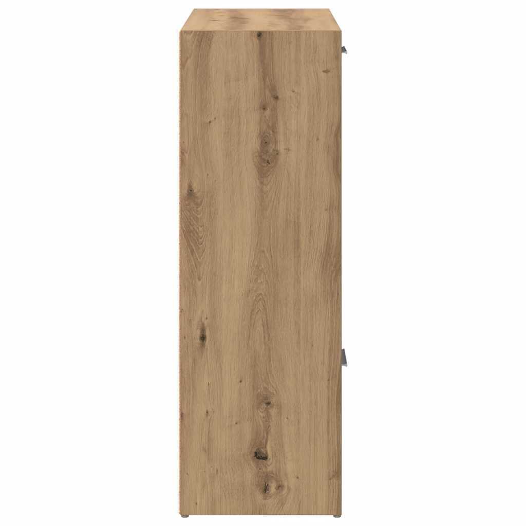 Βιβλιοθήκη Τεχνίτης Δρυς 60,5x30x90 εκ. Επεξεργασμένο Ξύλο