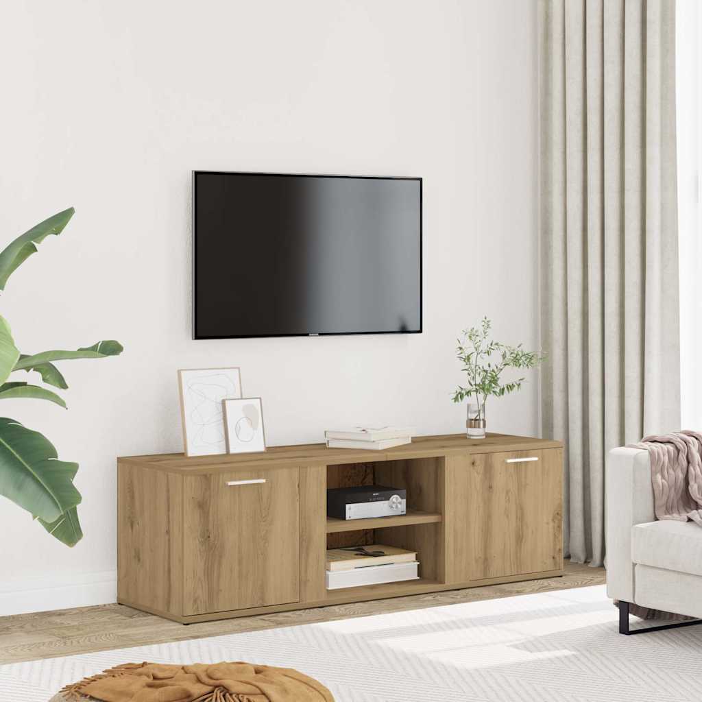 Έπιπλο Τηλεόρασης Τεχνίτης Δρυς 120x34x37 εκ. Επεξ. Ξύλο - Pakobazaar