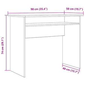 Γραφείο Αρτισιανή Δρυς 90x50x74 εκ. από Επεξεργασμένο Ξύλο