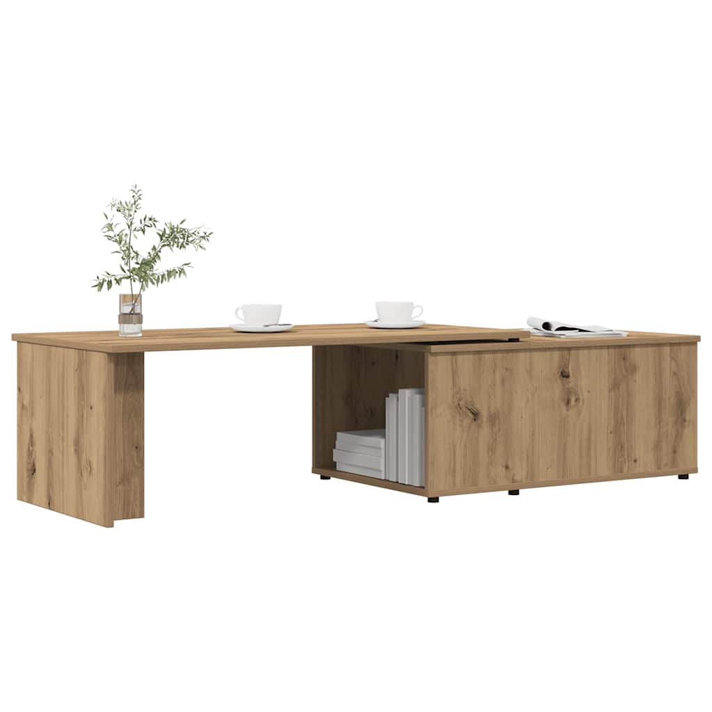 Τραπεζάκι σαλονιού Artisan Oak 150x50x35 cm Κατασκευασμένο ξύλο - Pakobazaar
