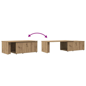 Τραπεζάκι σαλονιού Artisan Oak 150x50x35 cm Κατασκευασμένο ξύλο - Pakobazaar
