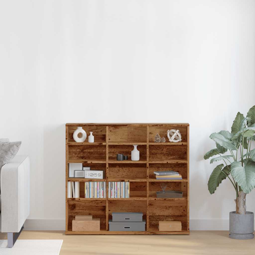 Ντουλάπι CD Παλιό ξύλο 100x23x89,5 cm Ξύλο μηχανικής κατασκευής - Pakobazaar