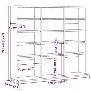Ντουλάπι CD Artisan Oak 100x23x89,5 cm Κατασκευασμένο ξύλο
