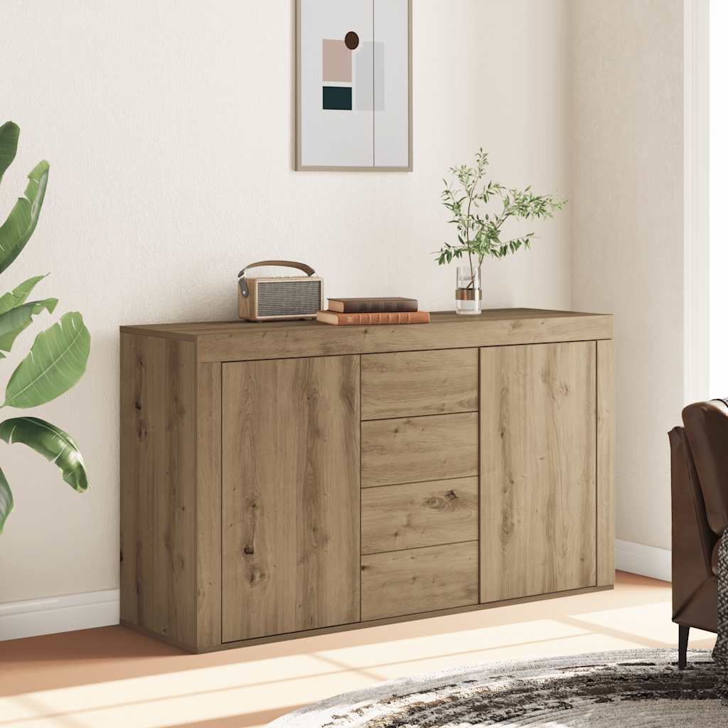 Σκευοθήκη Δρυς τεχνίτης 120x36x69 cm Κατασκευασμένο ξύλο