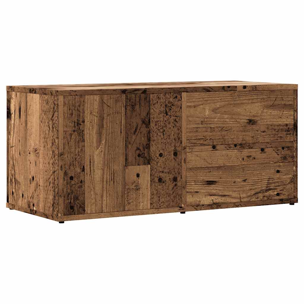 ντουλάπι τηλεόρασης  Παλιό ξύλο 80x34x35,5cm Κατασκευασμένο ξύλο